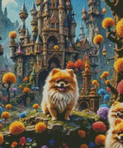 Pomeranian Dog Pet Diamond Painting