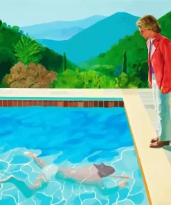Portrait Of An Artist By David Hockney Diamond Painting