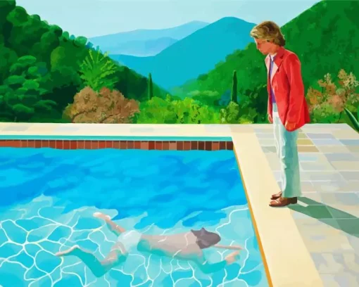 Portrait Of An Artist By David Hockney Diamond Painting