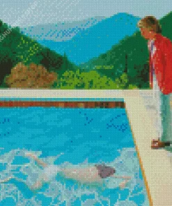 Portrait Of An Artist By David Hockney Diamond Painting