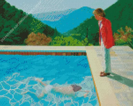 Portrait Of An Artist By David Hockney Diamond Painting