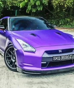 Purple Nissan GTR Diamond Painting