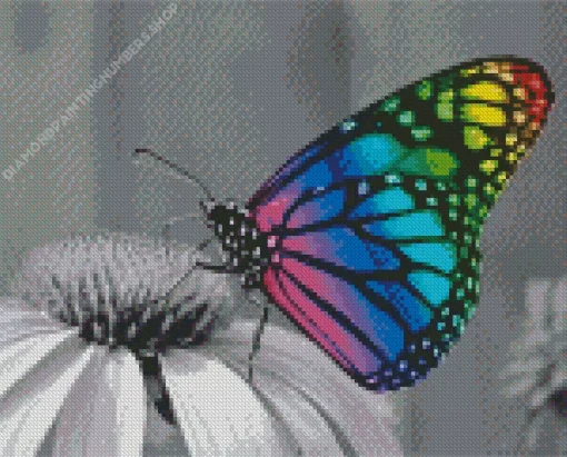 Rainbow Butterfly Diamond Painting