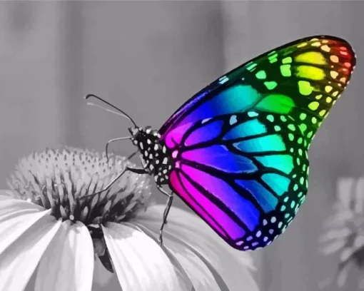 Rainbow Butterfly Diamond Painting