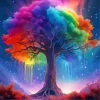 Rainbow Tree Art Diamond Painting