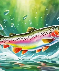 Rainbow Trout Art Diamond Painting
