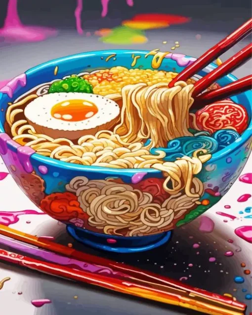 Ramen Bowl Diamond Painting