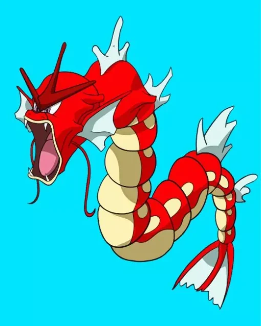 Red Gyarados Diamond Painting