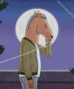 Sad Bojack Diamond Painting