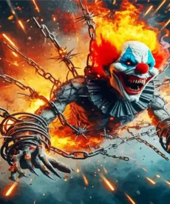 Scary Clown Diamond Painting