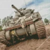 Sherman Tank Diamond Painting