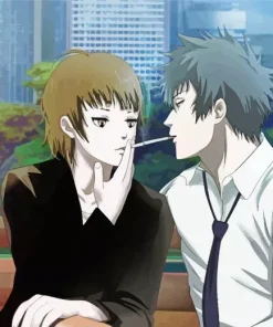 Shinya Kogami And Akane Diamond Painting