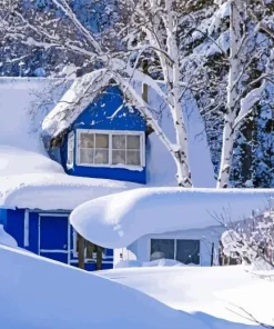 Snow House Diamond Painting