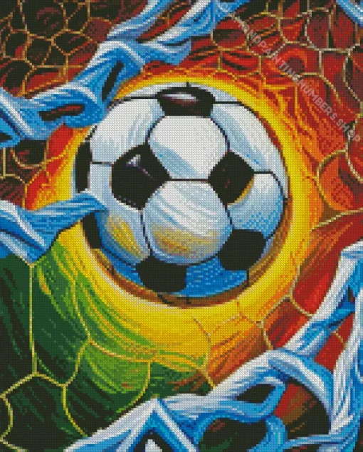 Soccer Ball Diamond Painting