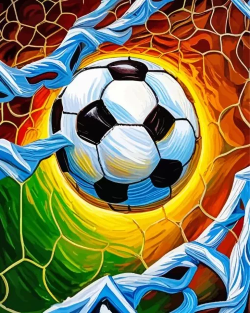 Soccer Ball Diamond Painting