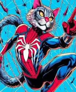 Spider Cat Diamond Painting