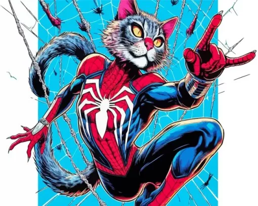 Spider Cat Diamond Painting