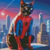 Spider Cat Art Diamond Painting