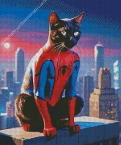 Spider Cat Art Diamond Painting