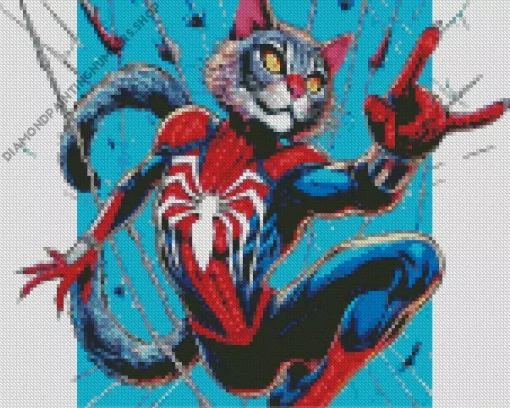 Spider Cat Diamond Painting