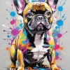 Splash French Bulldog Art Diamond Painting