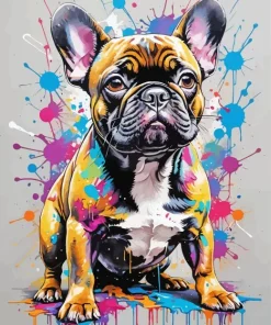 Splash French Bulldog Art Diamond Painting