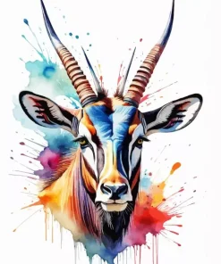 Splash Oryx Diamond Painting