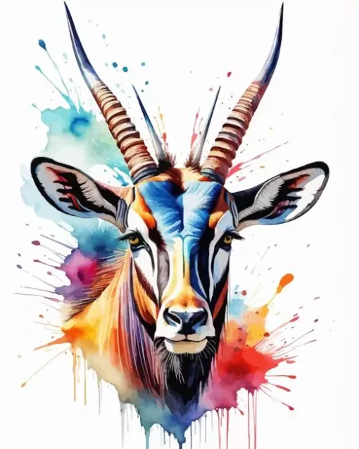 Splash Oryx Diamond Painting