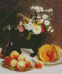 Still Life With A Carafe By Henri Fantin Latour Diamond Painting