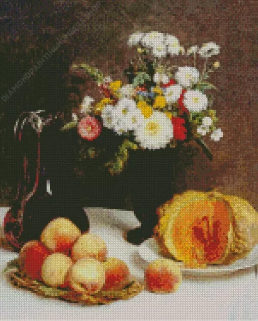 Still Life With A Carafe By Henri Fantin Latour Diamond Painting