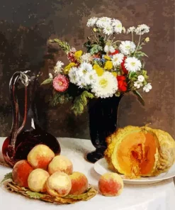 Still Life With A Carafe By Henri Fantin Latour Diamond Painting