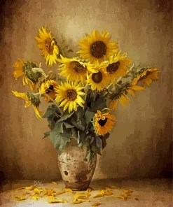 Sunflowers In A Vase Diamond Painting