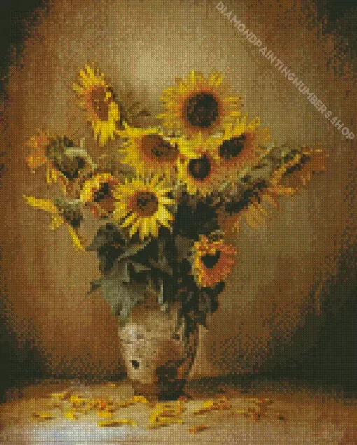 Sunflowers In A Vase Diamond Painting