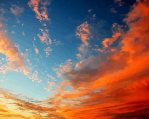 Sunset Clouds Diamond Painting