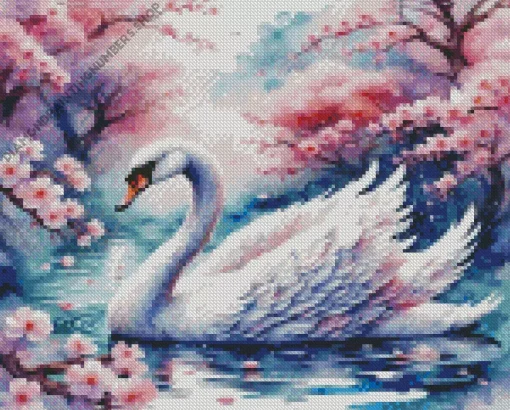Swan Art Diamond Painting