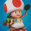 Toad Mario Diamond Painting