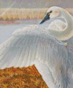 Tundra Swan Diamond Painting