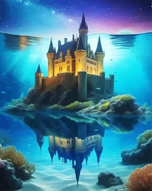 Underwater Castle Diamond Painting
