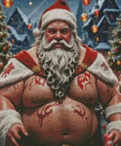 Viking Fat Santa Diamond Painting