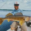 Walleye Fish Diamond Painting