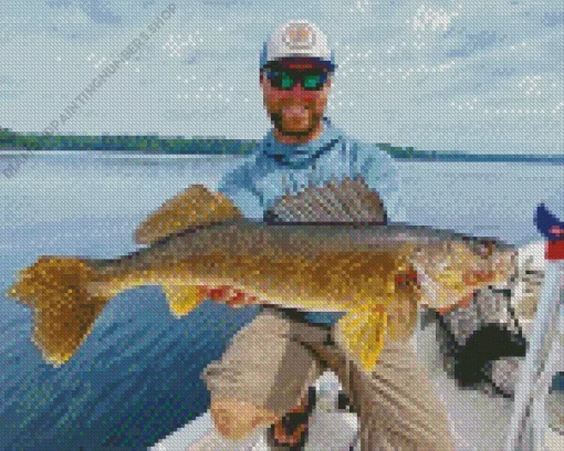 Walleye Fish Diamond Painting