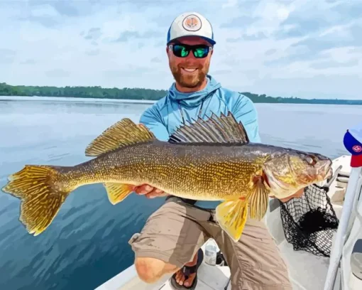 Walleye Fish Diamond Painting