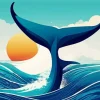 Whale Tail Art Diamond Painting