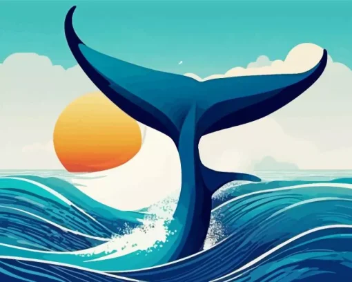 Whale Tail Art Diamond Painting