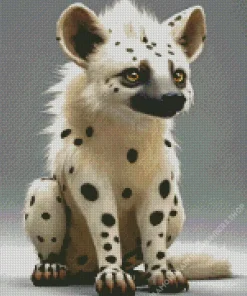 White Hyena Diamond Painting
