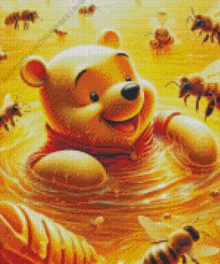 Winnie The Pooh And Bees Diamond Painting