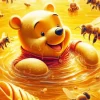 Winnie The Pooh And Bees Diamond Painting