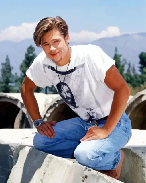Young Brad Pitt Diamond Painting