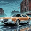 Classic Brown Car Diamond Painting