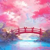 Pink Bridge Diamond Painting